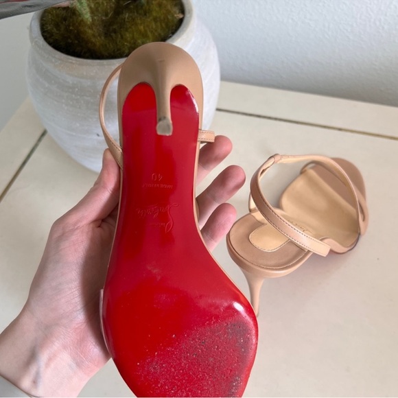 Louboutin Rosalie PVC-Trimmed Leather Sandals 100mm - Picture 7 of 11